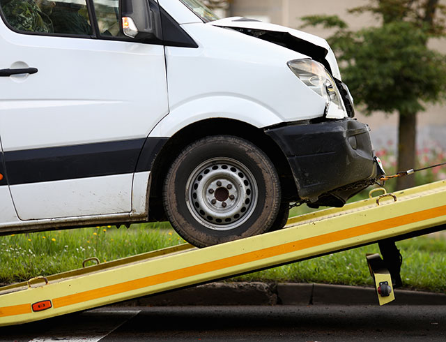 bestelwagen huren na ongeval of pech